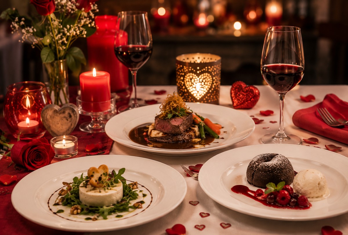 Valentinstag, 3 – Gang - Menü und 1 Glas Prosecco